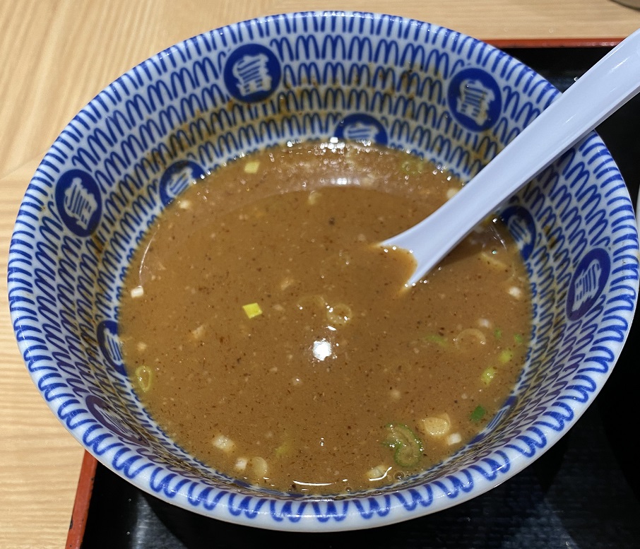 富田麺業　濃厚特製つけ麺　スープ割り