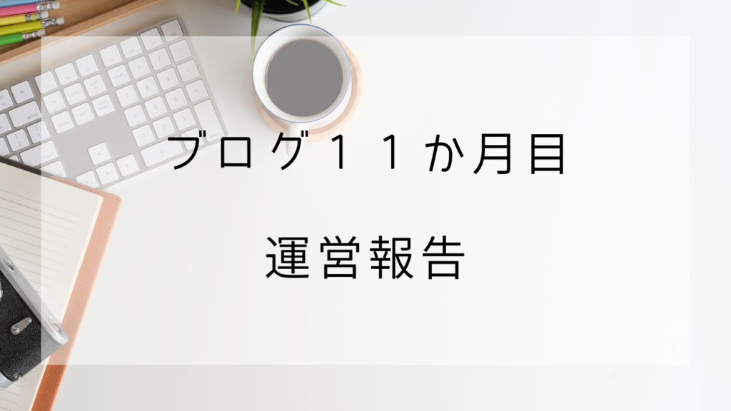 雑記ブログ　11か月　運営報告