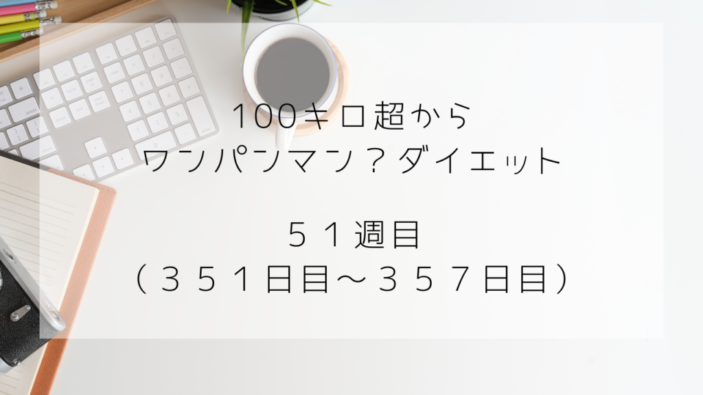 ワンパンマンダイエット　51週目　357日目